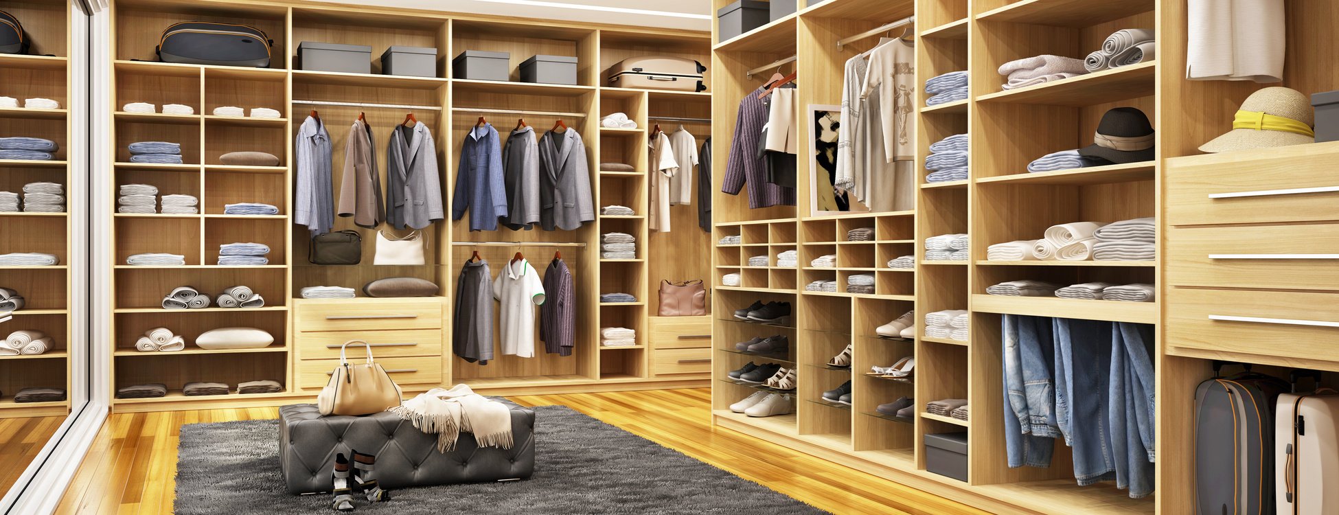 Large and modern dressing room