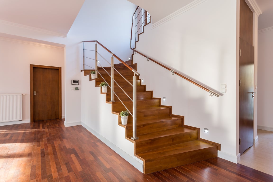 Wooden staircase