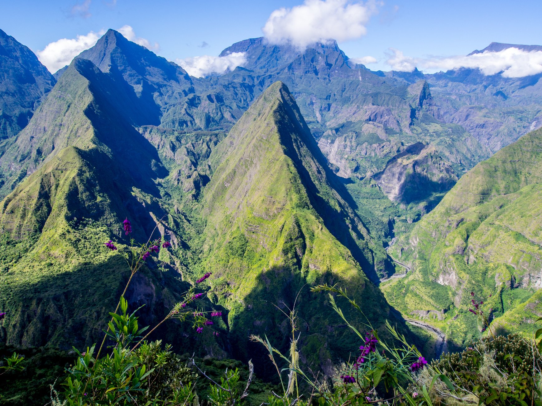 Cirque de Mafate in La Reunion island