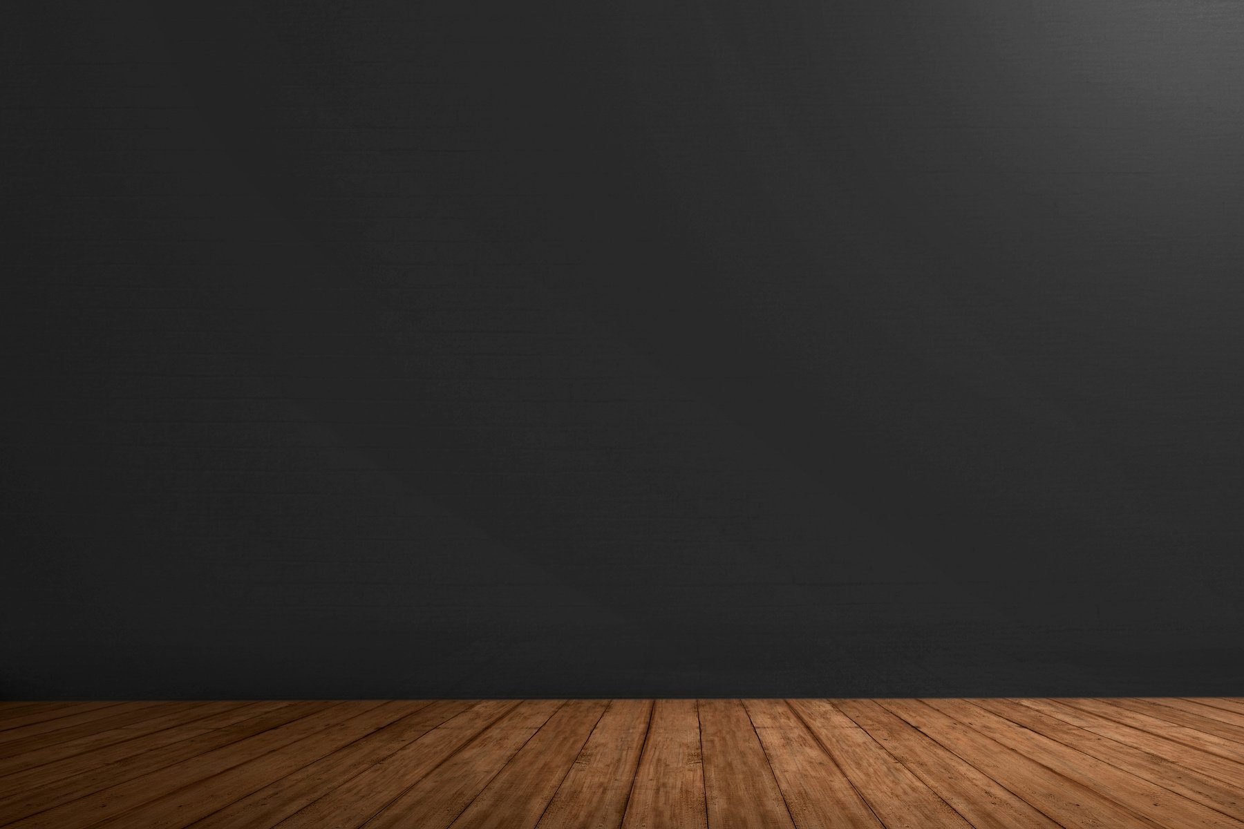 Black Wall and Wooden Floor Background