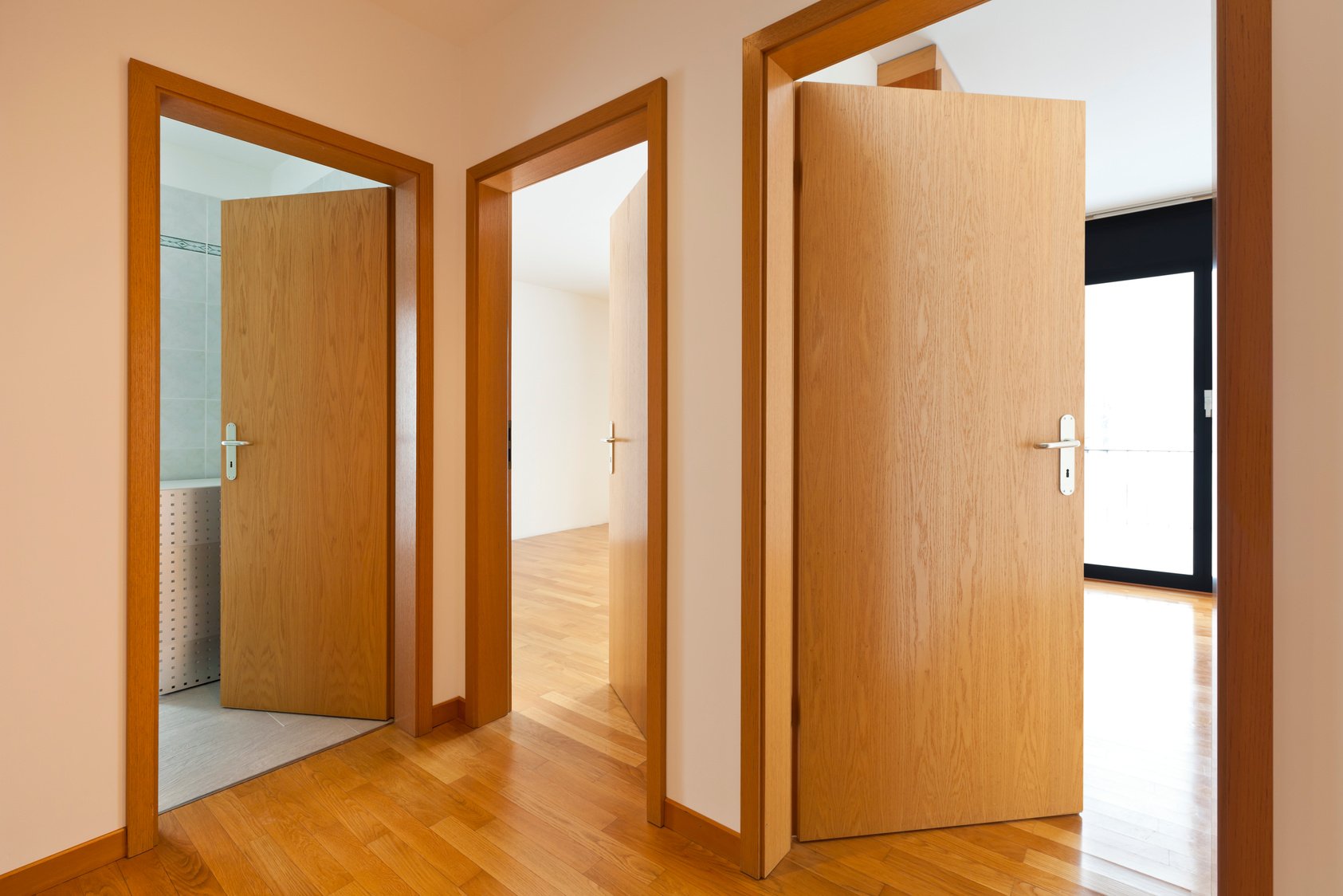 wooden doors, interior